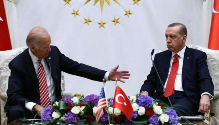 لقاء سابق بين بايدن وأردوغان