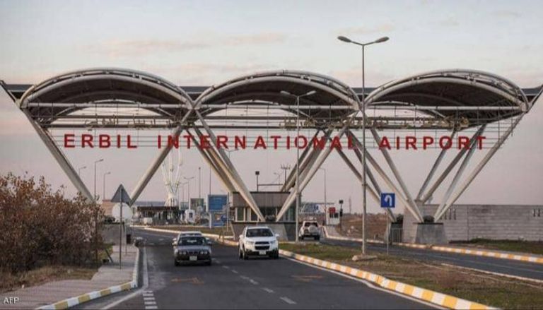 مطار أربيل الدولي الذي تعرض للهجوم