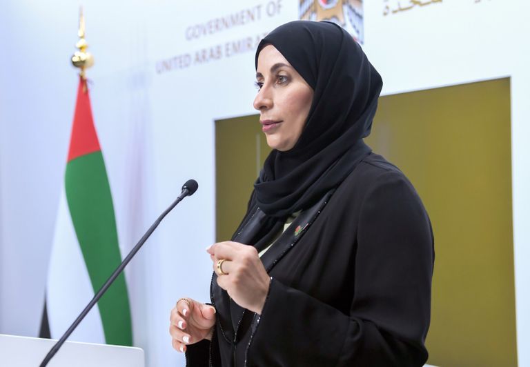 الدكتورة فريدة الحوسني المتحدث الرسمي عن القطاع الصحي في دولة الإمارات