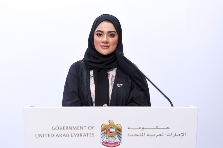  منى خليل مديرة إدارة الاتصال الحكومي في وزارة تنمية المجتمع  الإماراتية