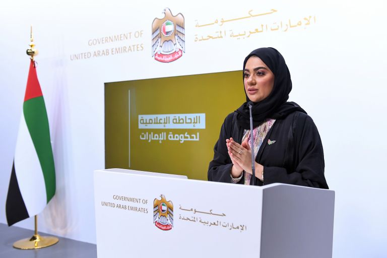  منى خليل مديرة إدارة الاتصال الحكومي في وزارة تنمية المجتمع  الإماراتية