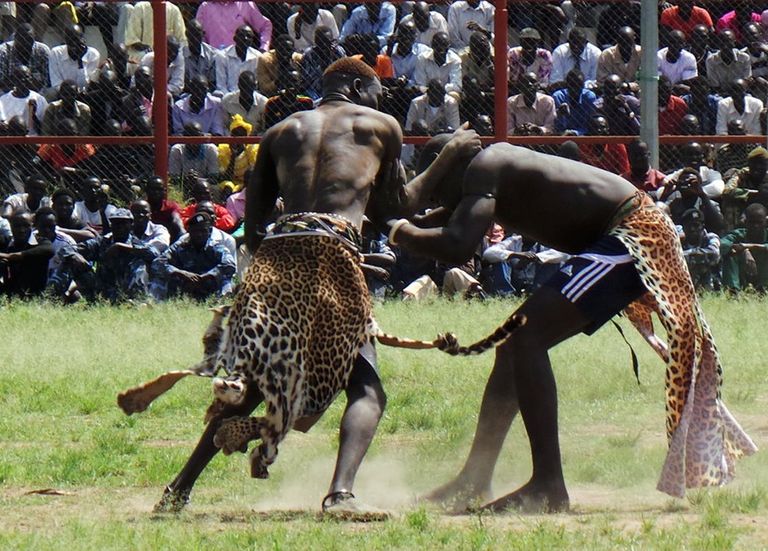 المصارعة بجنوب السودان