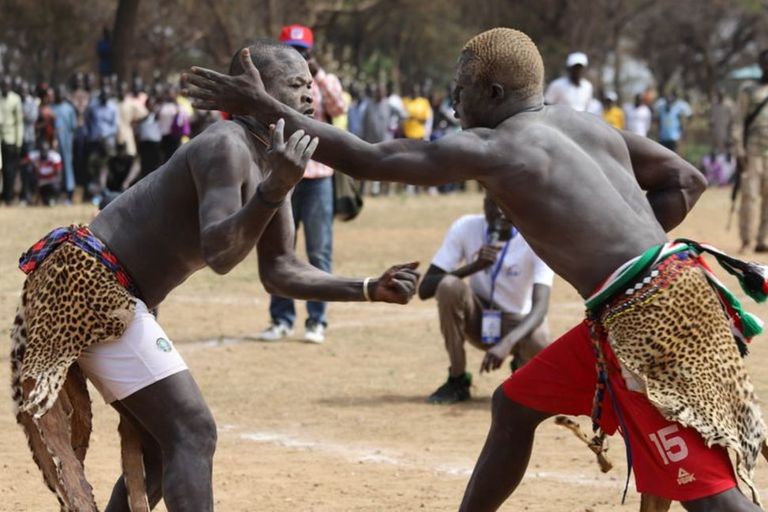 المصارعة بجنوب السودان