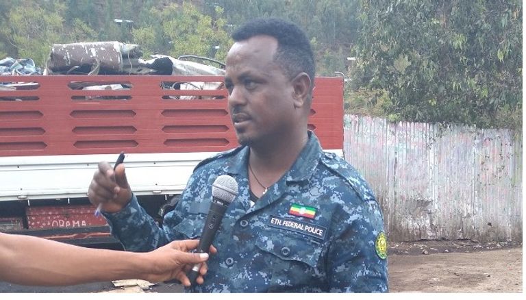 جانب من العبوات الناسفة كانت في طريقها لأديس أبابا