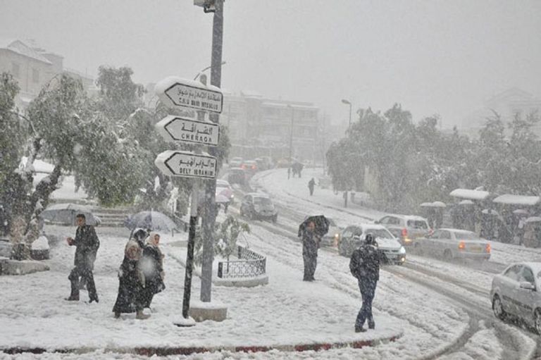 ثلوج تجتاح دولا عربية 