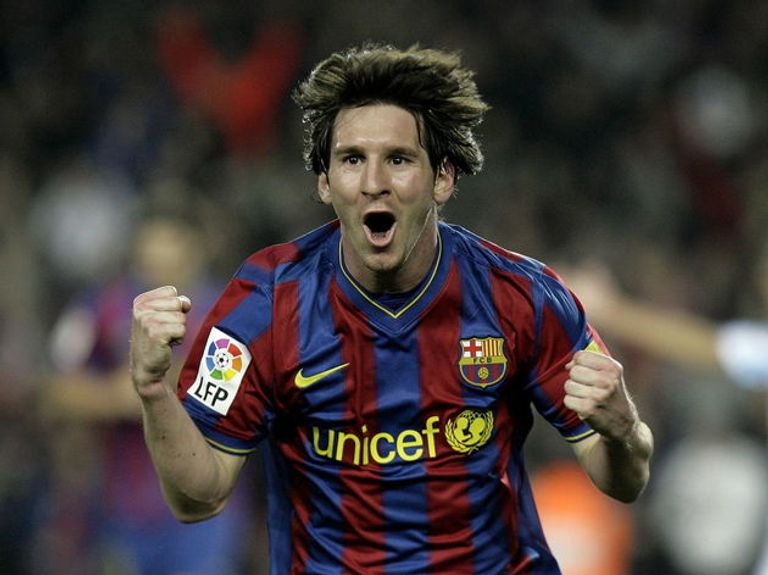 ليونيل ميسي وراؤول جونزاليس