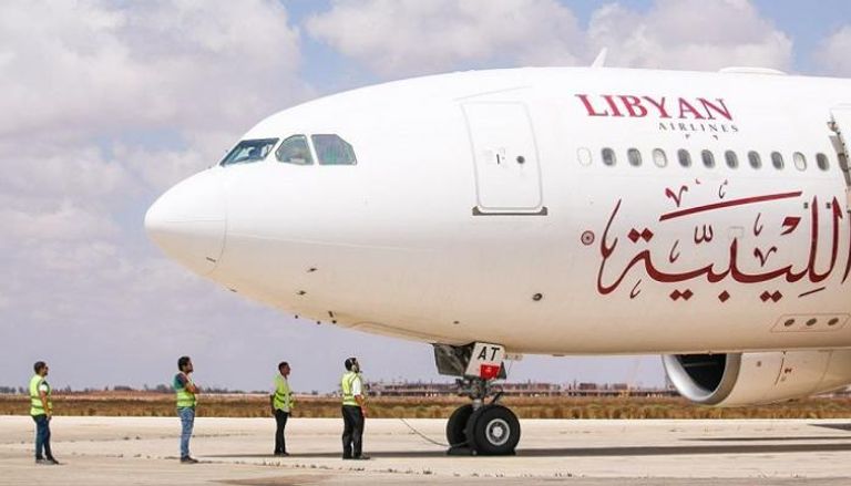 إحدى طائرات الخطوط الليبية