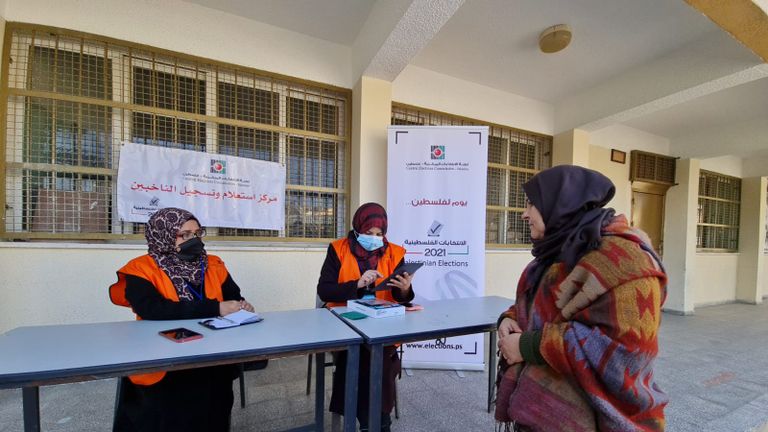 ارتفاع نسبة التسجيل بالانتخابات الفلسطينية