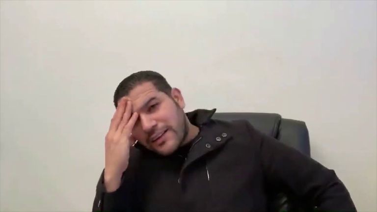 المدعو أمير ديزاد الإرهابي أبو الدحداح خلال اعترافاته المثيرة للتلفزيون الرسمي الجزائري