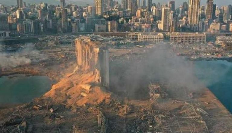 آثار انفجار مرفأ بيروت- أرشيفية