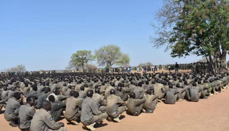 إحدى معسكرات تدريب القوات المشتركة بدولة جنوب السودان