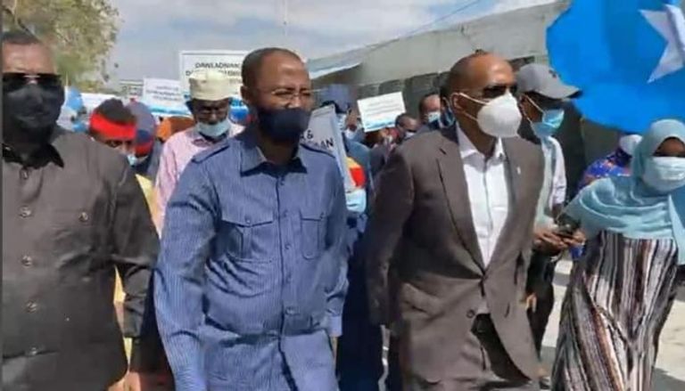 مسيرة للمعارضة الصومالية في العاصمة مقديشو