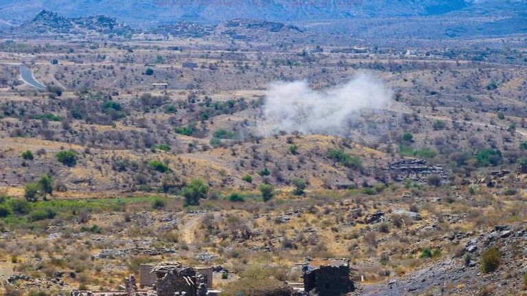 جندي في المقاومة الجنوبية اليمنية شمالي الضالع