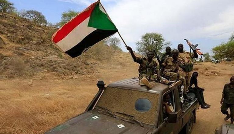 قوات سودانية على الحدود الإثيوبية 