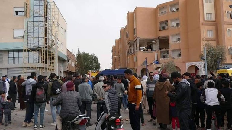 جانب من الأضرار الكبيرة التي خلفها الانفجار الغازي بولاية الأغواط الجزائرية جانب من الأضرار الكبيرة التي خلفها الانفجار الغازي بولاية الأغواط الجزائرية