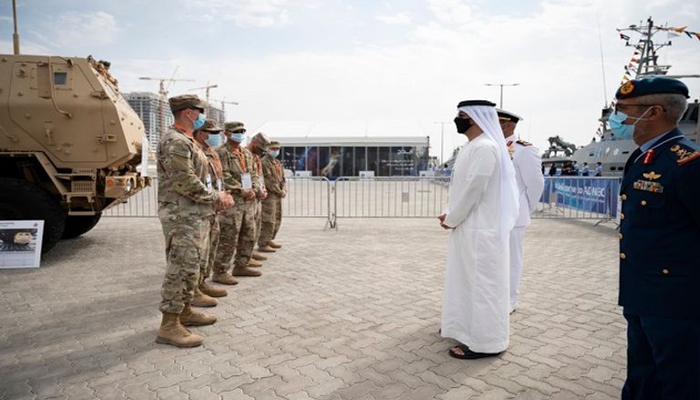جولة الشيخ حامد بن زايد آل نهيان في معرض الدفاع البحري "نافدكس 2021" 