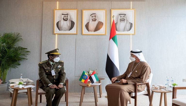 جانت من لقاءات الشيخ محمد بن زايد آل نهيان مع مسؤولي الوفود المشاركة في آيدكس 2021 جانب من اللقاءات