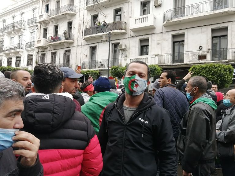 مظاهرات حاشدة بالجزائر العاصمة في الذكرى الثانية للحراك الشعبي مظاهرات حاشدة بالجزائر العاصمة في الذكرى الثانية للحراك الشعبي