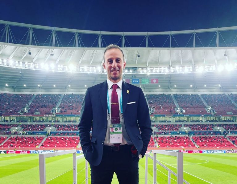 أمير توفيق مدير التعاقدات في الأهلي مروان محسن لاعب الأهلي المصري