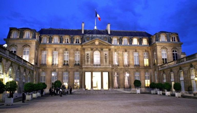 مشهد خارجي لقصر الإليزيه في باريس