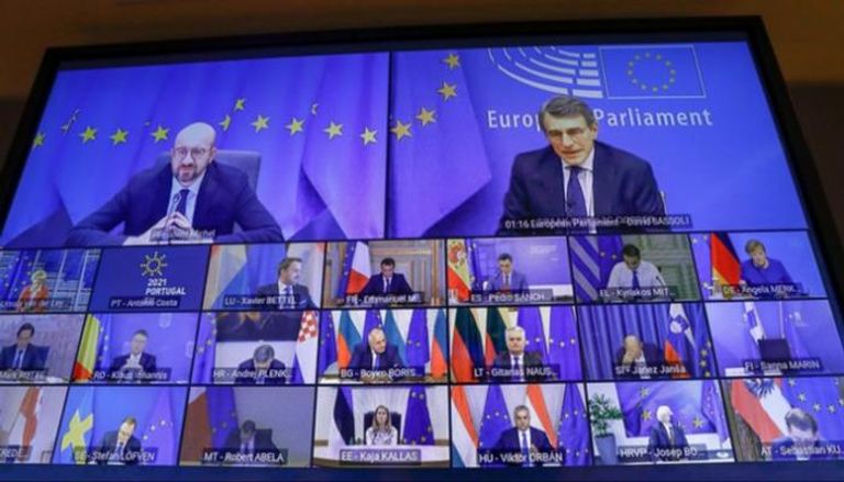  قمة افتراضية لقادة المجلس الأوروبي حول متحورات كورونا - أ ف ب