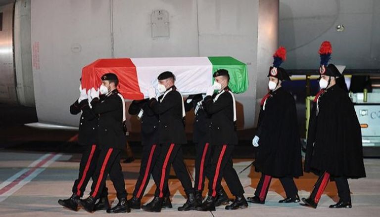جنازة  السفير الإيطالي لوكا أتانازيو 