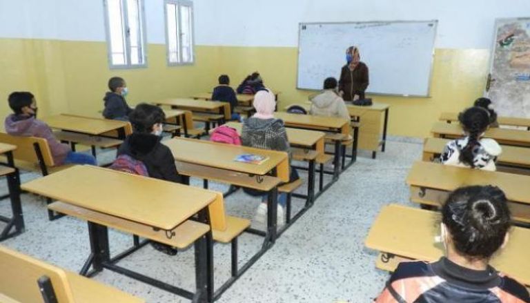 طلبة في إحدى مدارس العاصمة الليبية طرابلس
