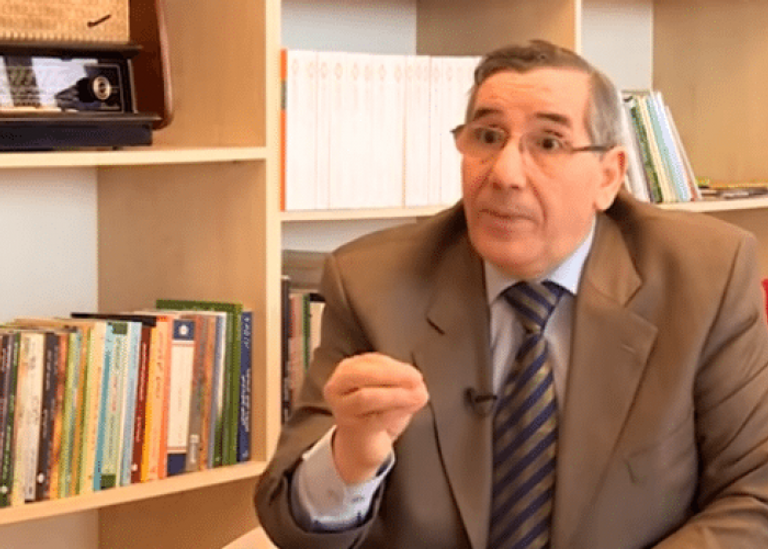 السياسي الجزائري نور الدين بوكروح - أرشيفية مظاهرة في الحراك الشعبي بالجزائر - أرشيفية