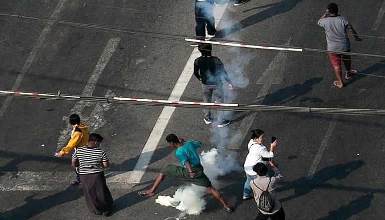 احتجاجات متواصلة في ميانمار ضد الانقلاب- أ.ف.ب