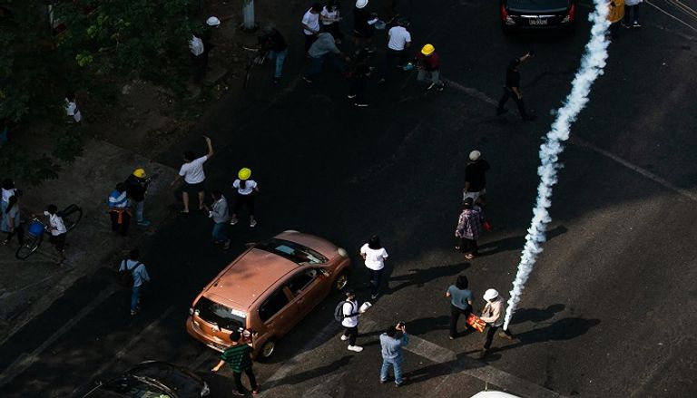 احتجاجات متواصلة في ميانمار ضد الانقلاب- أ.ف.ب