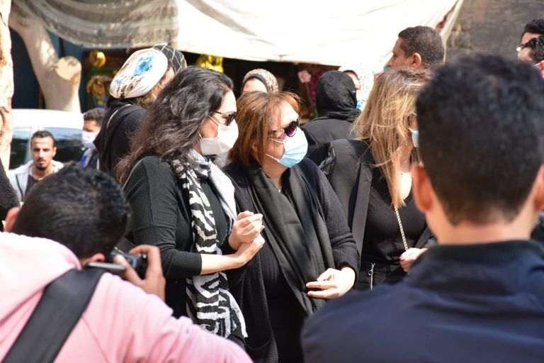 تشييع جثمان الفنانة المصرية أحلام الجريتلي