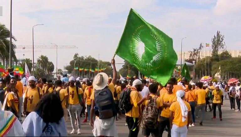 جانب من احتفالات إثيوبيا بذكرى معركة عدوة