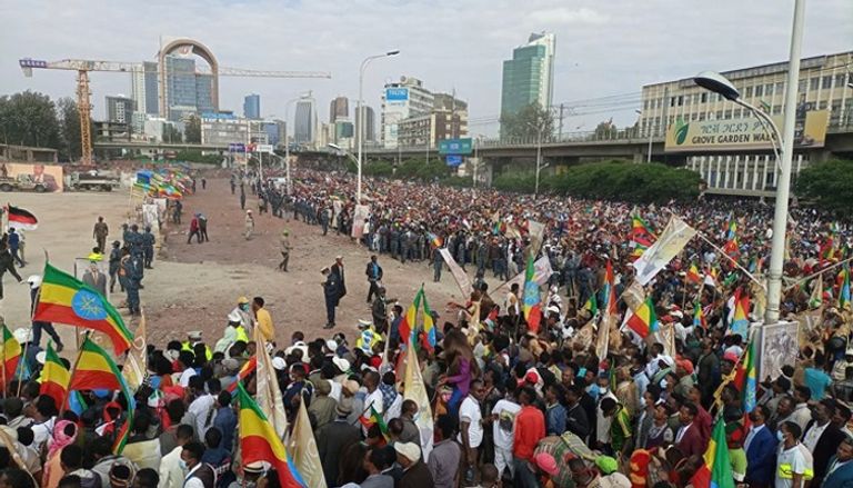 جانب من احتفالات إثيوبيا بذكرى معركة عدوة