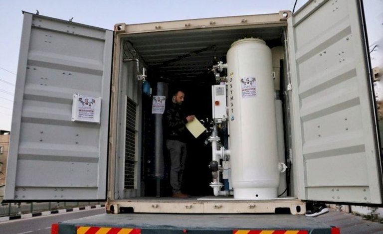 محطات أكسجين من دولة الإمارات لغزة لتحسين المستوى الطبي