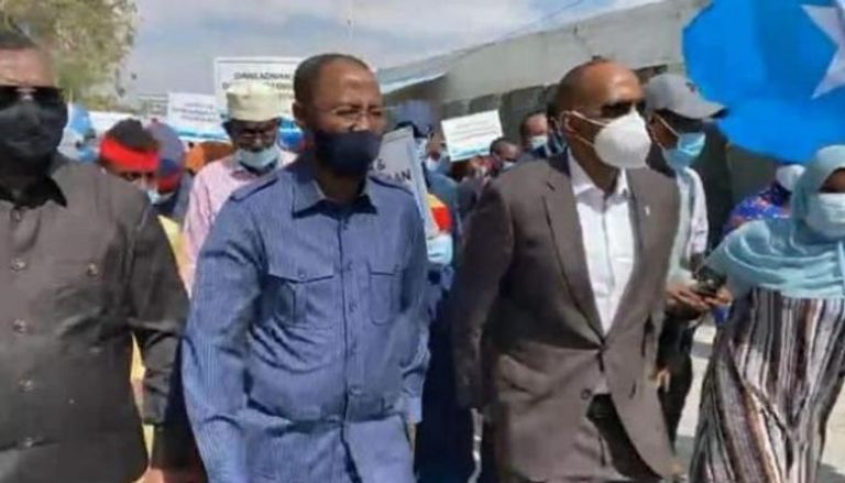 مسيرة للمعارضة الصومالية في مقديشو