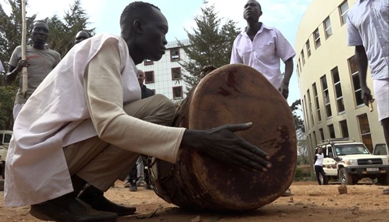 جانب من احتفالات قومية جموز غرب إثيوبيا