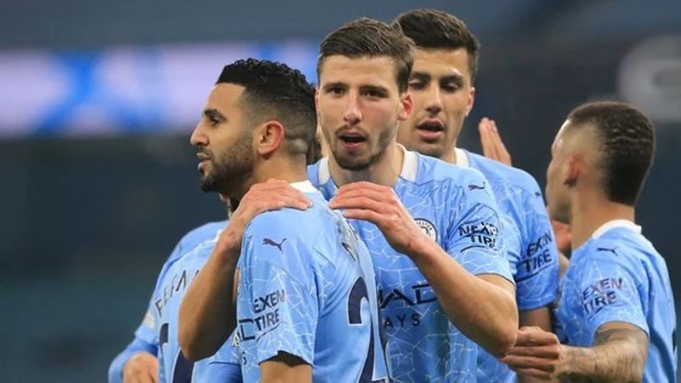 مانشستر سيتي رياض محرز نجم مانشستر سيتي