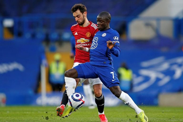 برونو فرنانديز ونجولو كانتي برونو فرنانديز ومحمد صلاح