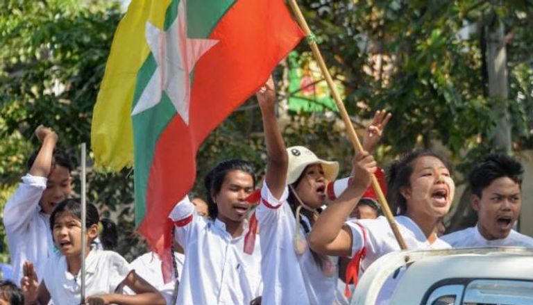 احتجاجات في ميانمار- أرشيفية