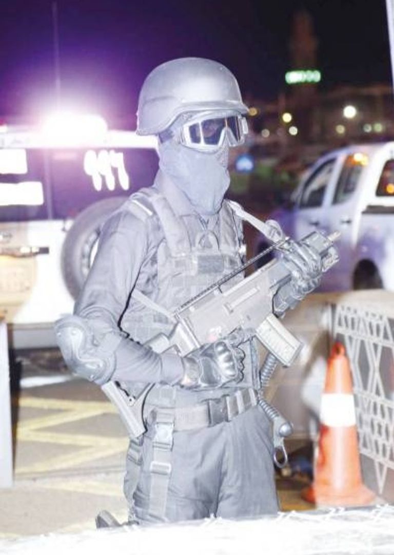 قوات التدخل السريع - المصدر (عكاظ) قوة السيف الأجرب