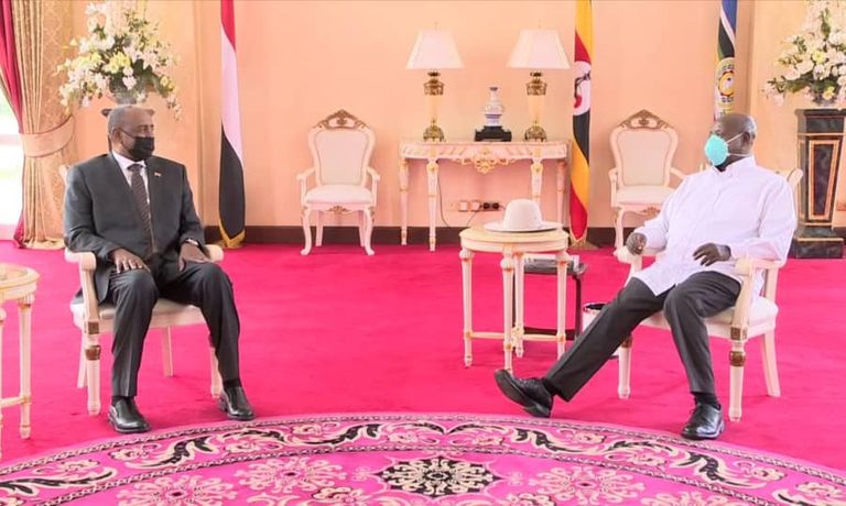 عبدالفتاح البرهان وسلفاكير في جوبا