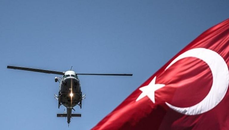 إحدى المروحيات العسكرية التركية - أرشيفية