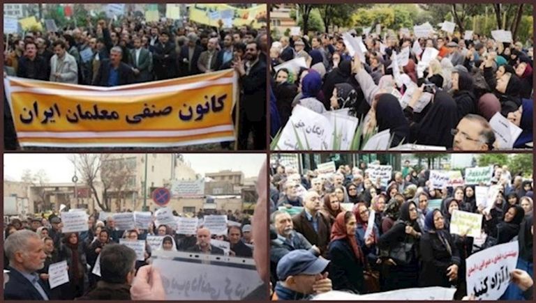 جانب من الاحتجاجات في فبراير