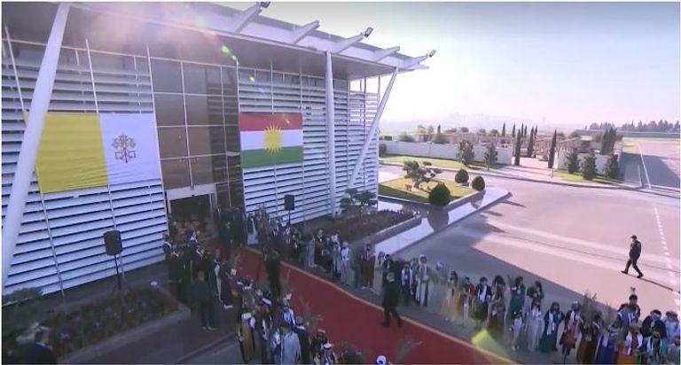 بارزاني يستقبل بابا الفاتيكان