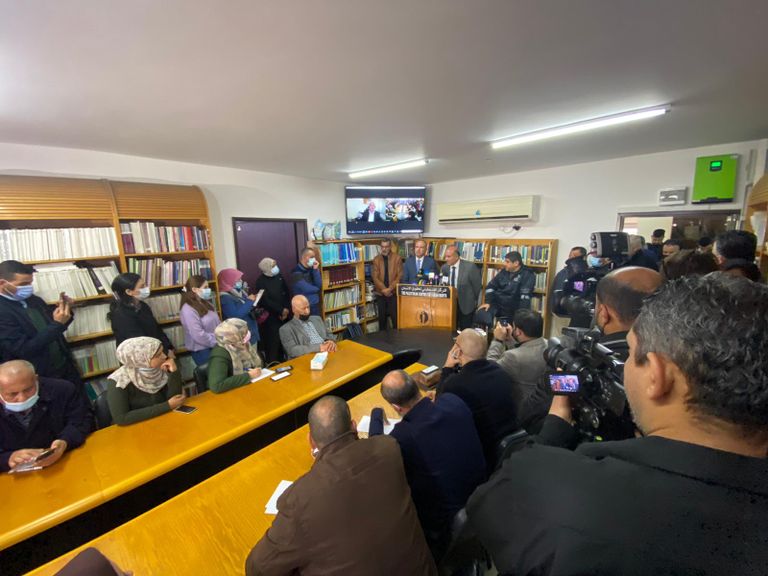 جانب من المؤتمر الصحفي