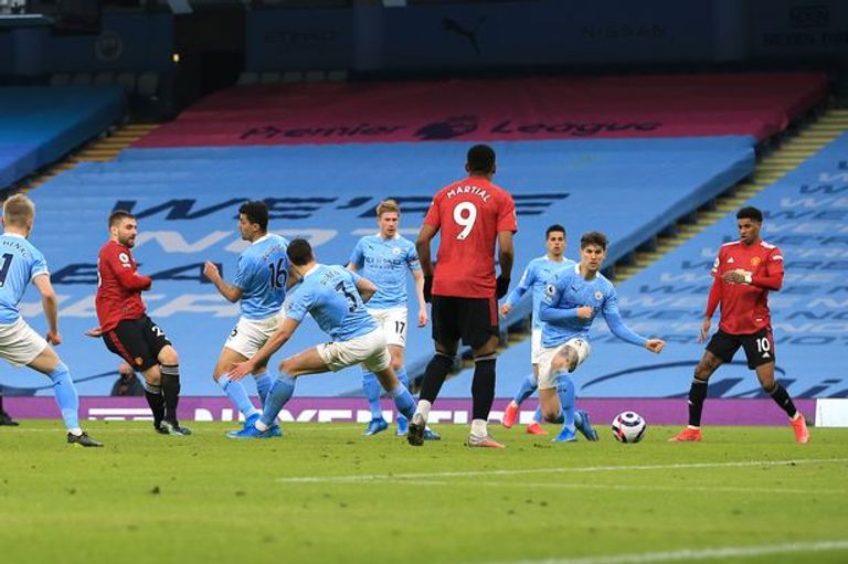 مانشستر سيتي خسر الديربي أمام مانشستر يونايتد بيب جوارديولا مدرب مانشستر سيتي