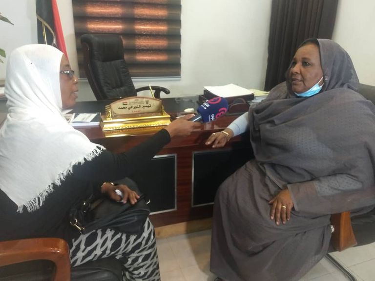 وزيرة التنمية الاجتماعية والعمل السودانية نسرين النوراني