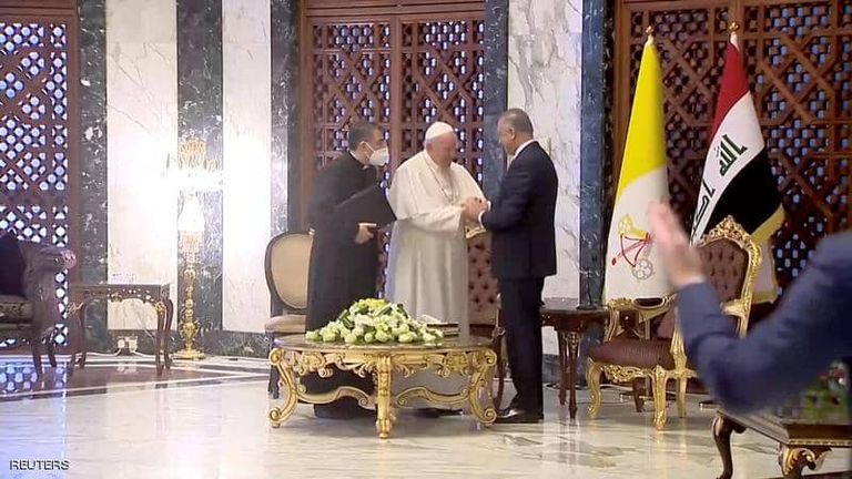 البابا فرنسيس بابا الكنيسة الكاثوليكية في العراق