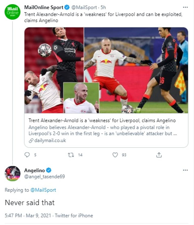 أنجلينو لاعب لايبزيج