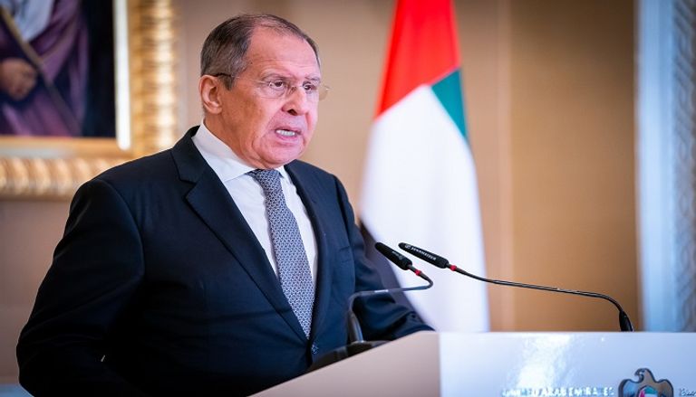 مؤتمر صحفي بين الشيخ عبدالله بن زايد وسيرجي لافروف